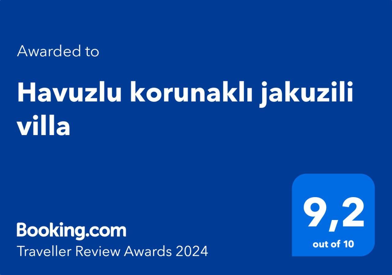 Havuzlu Korunakli Jakuzili Villa フェティエ エクステリア 写真