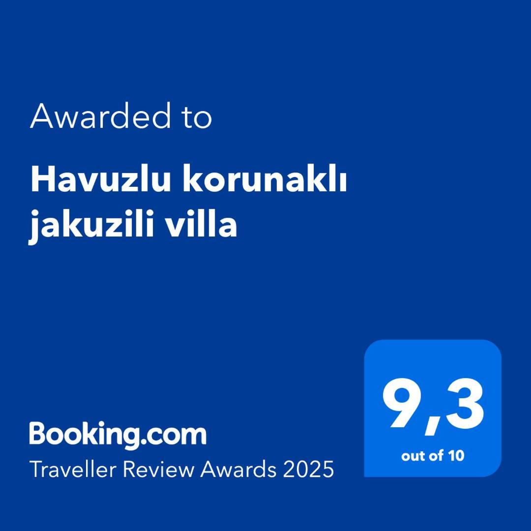 Havuzlu Korunakli Jakuzili Villa フェティエ エクステリア 写真